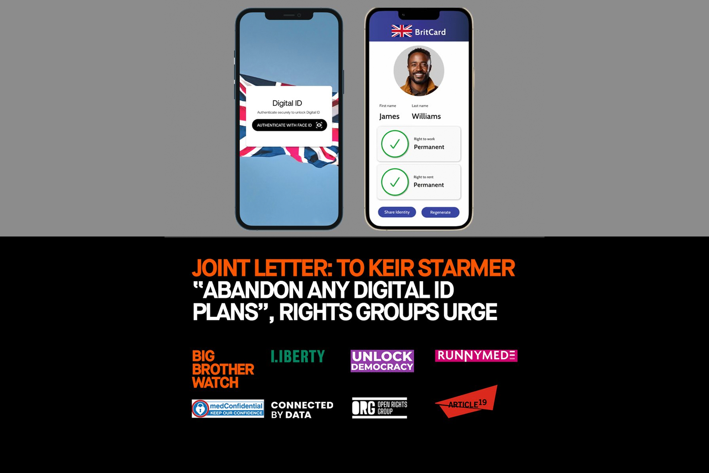 Rights group write to Starmer about digital ID plans