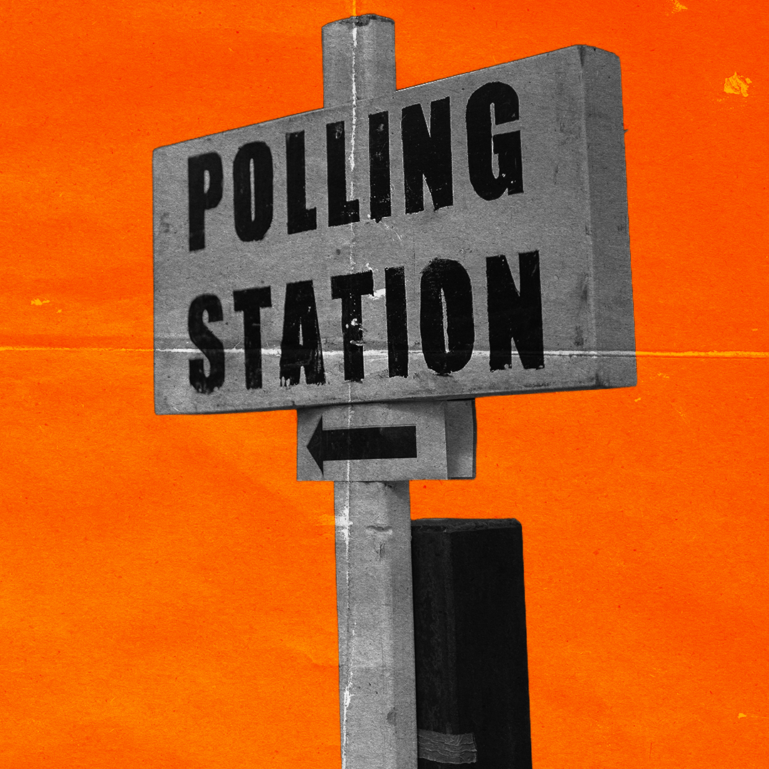 Polling station signage