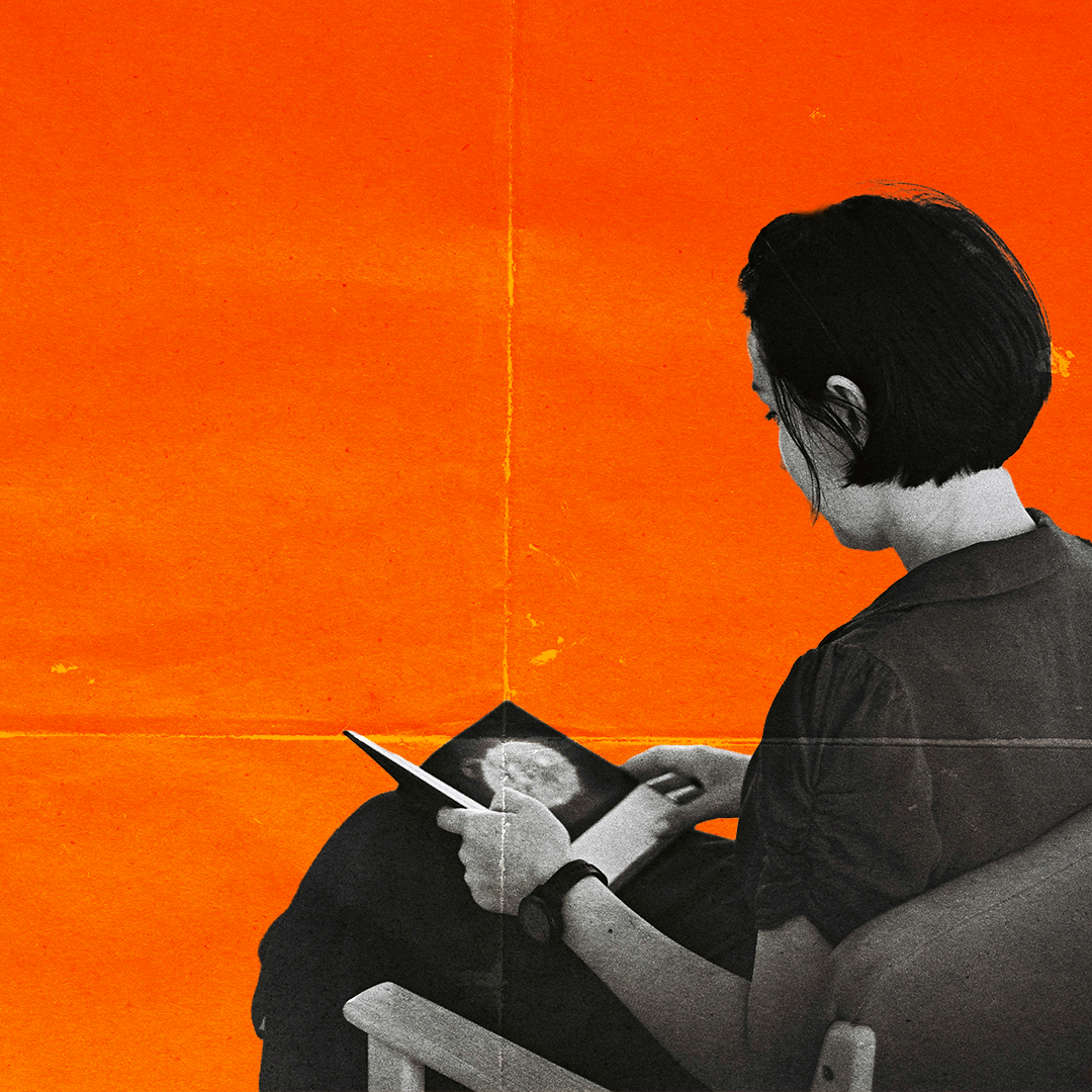 Person reading a book