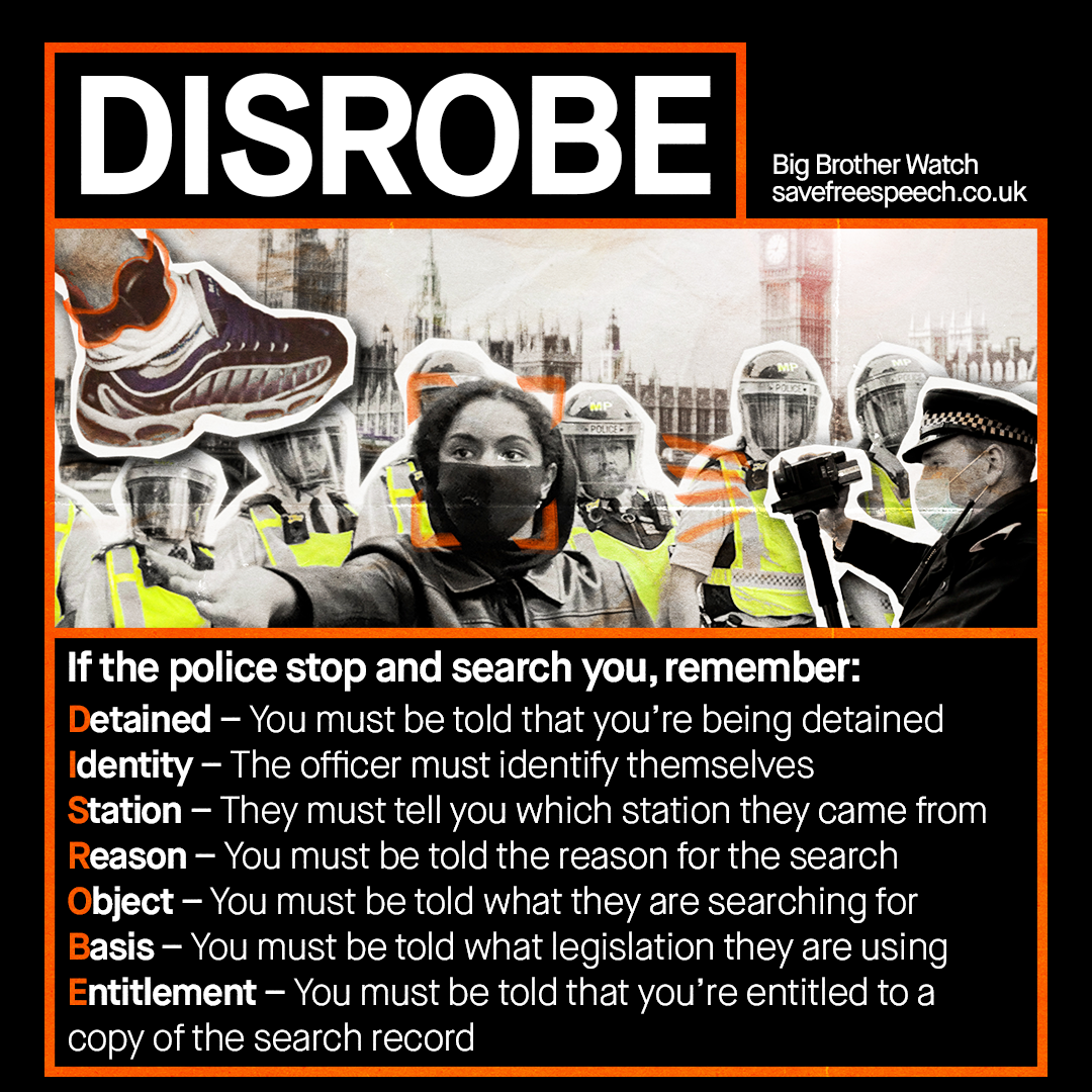 Stop and Search Bust Card